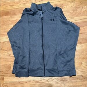 Under Armour Men's Full-Zip Jacket - Charcoal Gray with Black Trim